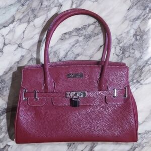 HERMÈS PARIS BERKIN 30 3 IN 1 LEATHER BURGUNDY HANDBAG *Read Description*